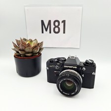 OLYMPUS OM10 Film Camera RARE ALL BLACK 50mm  1.8 LENS Serviced SEPT'25. refB.O