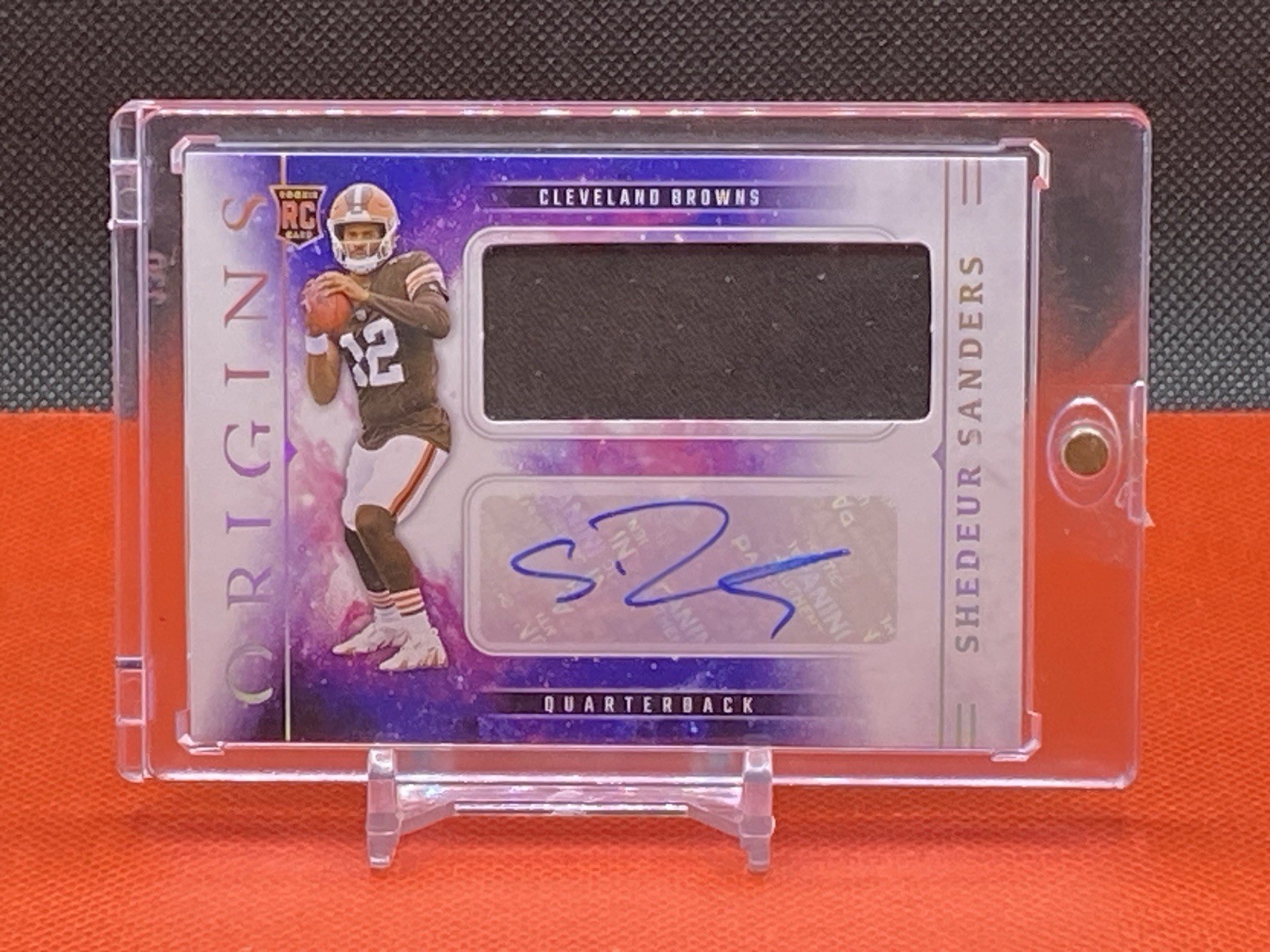 2025 Panini Origins Shedeur Sanders Rookie Patch Auto RPA #RJJ-SSS Browns RC