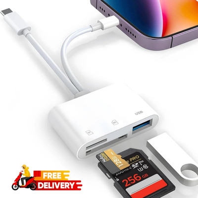 5 in 1 Memory Card Reader USB 3.0 OTG Adapter SD TF Card Reader for iPhone iPad 