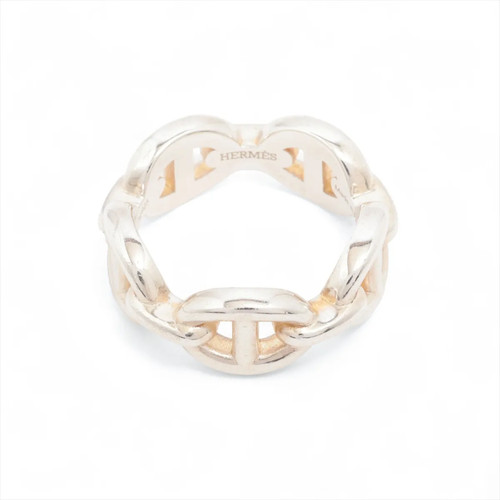 Hermès Chaîne d'Ancre Enchainee 2019 Ring 49 925 5.7g Silver - Picture 1 of 8