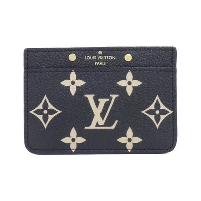 Authentic Louis Vuitton Two-Tone Monogram Empreinte Porte Carte Simple M8102...