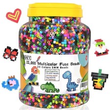 23,000 pcs Fuse Beads Kit for Kids Crafts, 30 Colors 23000PCS, Multicolor