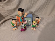 Hanna Barbera Flintstones Hollyrock Figurine Lot 5 PVC Movie Set Vintage Used