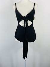 Aerie Size XXS Full Coverage One Piece Swimsuit Black