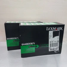 Lot of 2 Lexmark 64480XW Black Extra High Yield Toner Cartridge T644