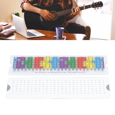 Gitarre Pentatonic Sliding Ruler Kunststoff Multi Color Gitarrenwaagen Sliding R