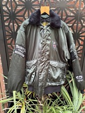 Vintage Flieger Bomberjacke Aero Club Twenty Two Mission USAF