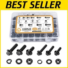 High Strength 252-Piece Metric Bolt Assortment with Serrated Nuts & Washers