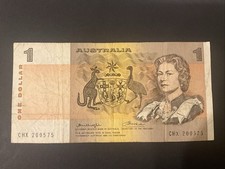 1976 KNIGHT WHEELER $1 BANKNOTE  JUDGE CONDITION FOR YOURSELF  FREE POSTAGE