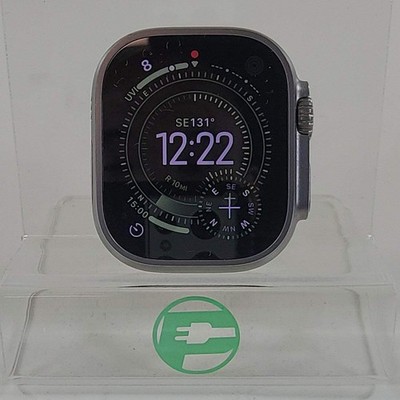 Unlocked Apple Watch Ultra 49MM Natural Titanium A2622 Face Only