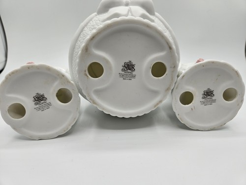 Forever True Precious Moments Enesco Wedding Unity Candle Set white pink set 3 - Picture 4 of 7