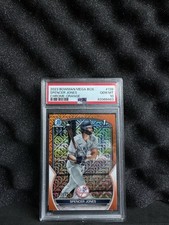 2023 Bowman Mega Box Spencer Jones Chrome Orange /25 PSA 10 **FOP**