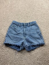 Vtg Guess USA Jean Shorts 30 Fits W27 High Rise Cutoff Distressed 90s Grunge