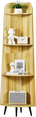 Large Tall Corner Shelf, 66.93'' H 4-Tier Corner Storage Organizer, Freestanding