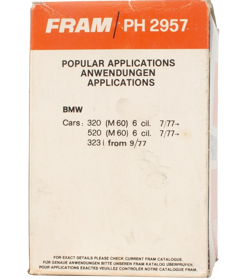 Filtro de aceite de repuesto FRAM para Volkswagen Jetta L4 1990-2015 modelo 2,0 L PH2957 Foto 4 de 4