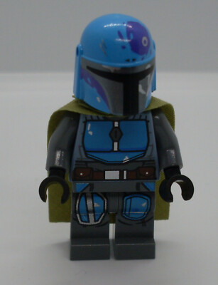 Lego Star Wars Figur - Mandalorian Tribe Warrior ( männlich grün blau ) Neu