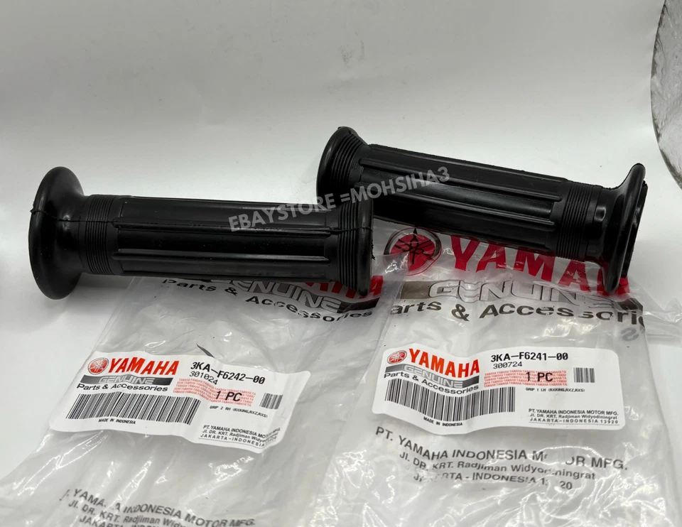 Par de empuñaduras de manillar yamaha rx115 rxs rxk rxs100 yb100 sr125 yz50 yz60 dt50 rd50 Foto 2 de 4