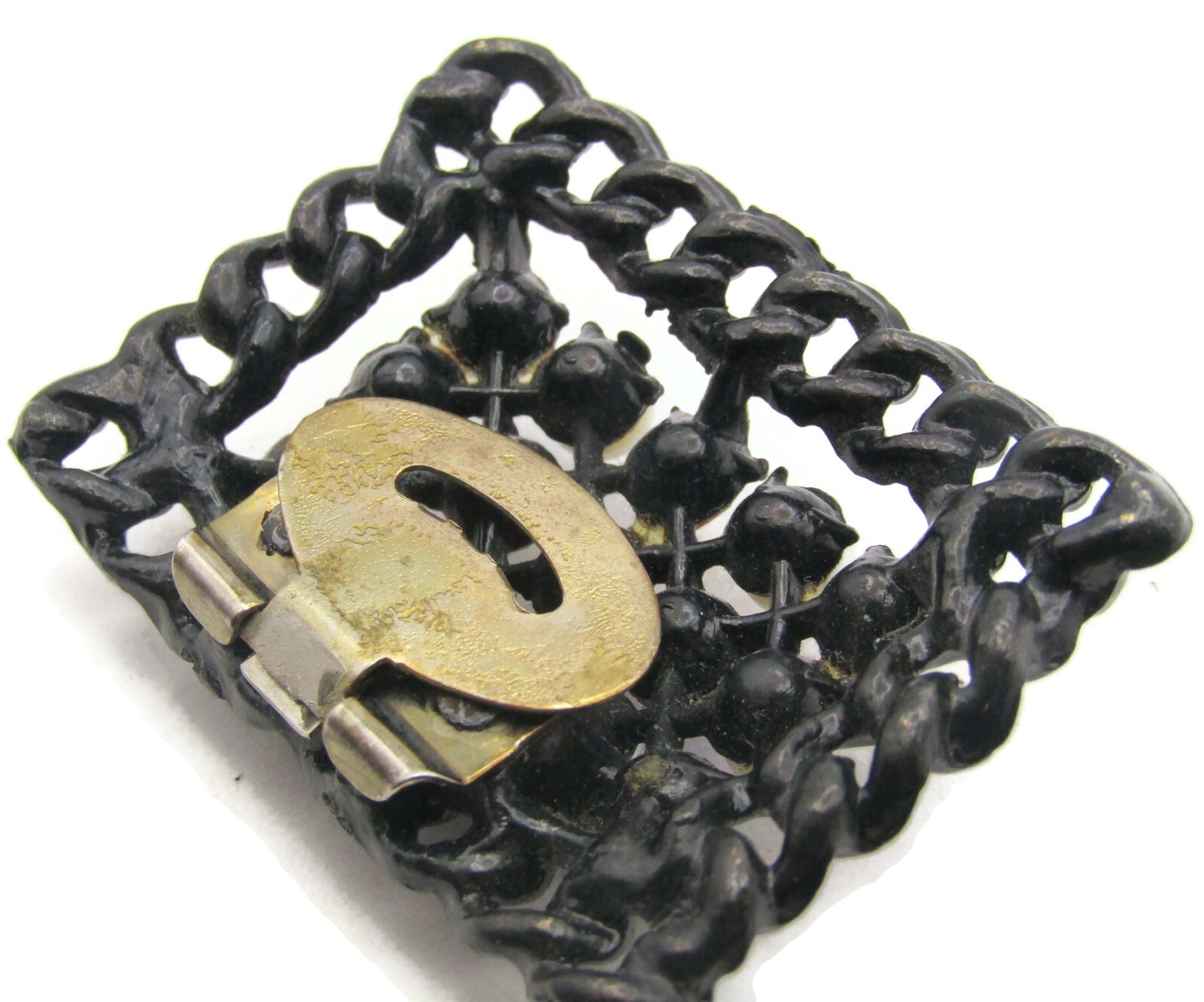 TipToe Shoe Clip Single Colorful Faux Jewel Design Metal