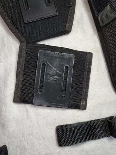 Uncle Mike's Bianchi Duty Tactical Belt Black Nylon Accessories Lot Pouches - Picture 10 of 22