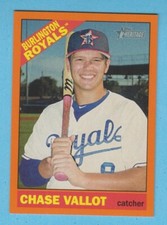 2015 Topps Heritage Minor Orange Chase Vallot  #39  07/25  Burlington Royals