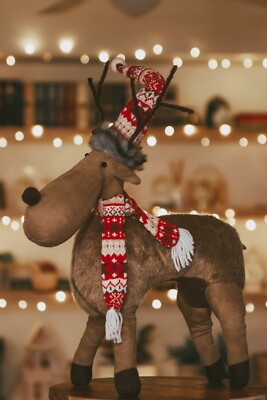 christmas plush moose