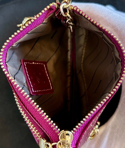 MDBM UK Maison de Beaute Marseilles LIMOGES Small Wallet Magenta Orig $49 - Picture 4 of 5