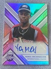 2018 Elite Extra Edition Autographs #184 Yamal Encarnacion Auto