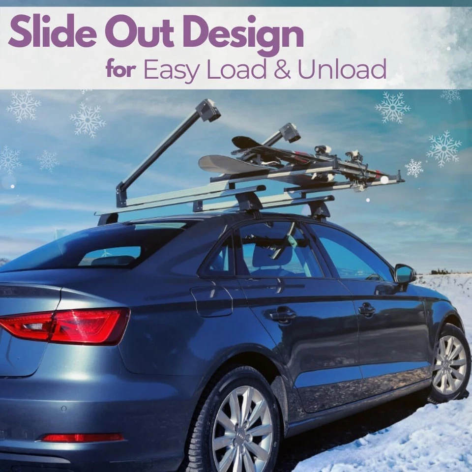 Portaequipajes de techo para esquí snowboard de 31,7"" para Mercedes-Benz AMG GLA 45 200 250 Foto 4 de 4