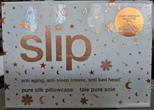 Slip Queen Pillowcase and Delicates Bag Holiday Edition White Gift Set NEW NIB