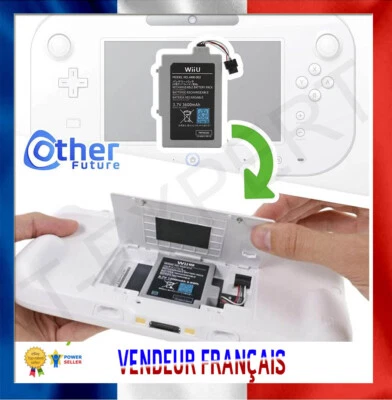 Batterie pour Nintendo Wii U Gamepad - 3600 mah - WUP-001 - Neuve - ARR 002 - Photo 1/2