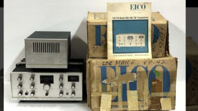 EICO Model 753 Tri-Band SSB/AM/CW, 751 AC Power Supply