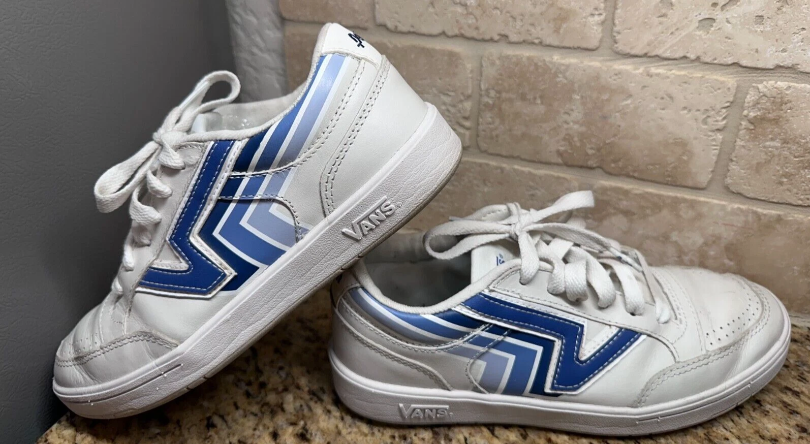 Scarpe da sneakers VANS x Penn Lowland CC comode da cucina bianche blu USA 6 5