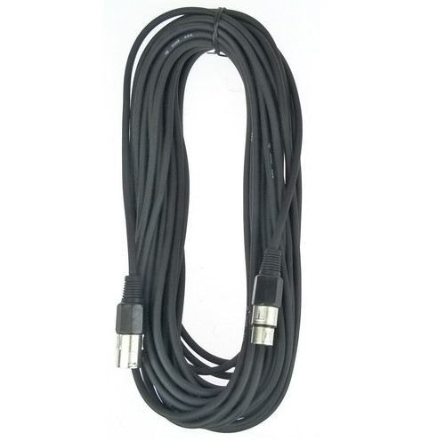 15 m Mikrofonkabel 3 pol Schwarz XLR male to female DMX Mikrofon Kabel PACCS - Bild 2 von 6