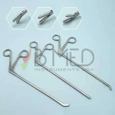 Laminectomy Cushing Pituitary Rongeur 2mm X 10mm Cup Jaws Set Straight Up Down