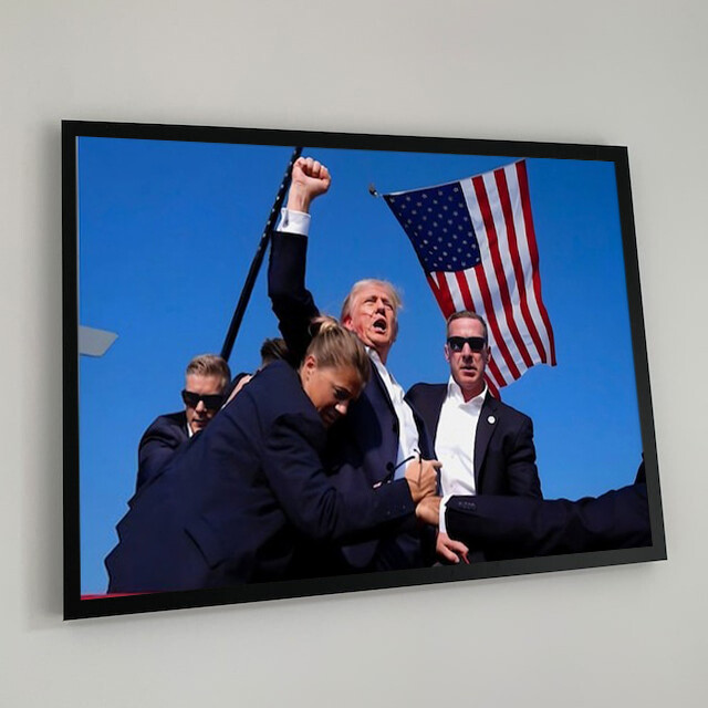 Donald Trump Assassination Poster, Trump Shot Poster, 9 Style, Home Decor