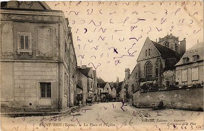 CPA AK St-BRIS - La Place et l'Église (358301)