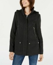 Celebrity Pink Juniors Hooded Coat Charcoal Size Xs