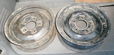 1950s Vintage Ford 15 Smoothie Wheel Pair Steelie 15x5 Hot Rod Originals