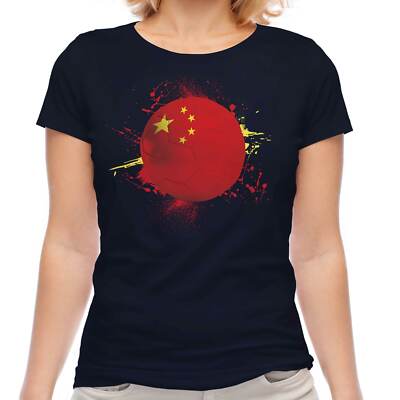 CHINA FOOTBALL LADIES T-SHIRT TEE TOP GIFT WORLD CUP SPORT