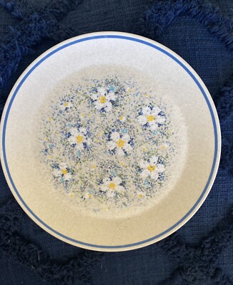 Vintage Lenox Temperware Dewdrops Dinner Plates Retro (9) Blue