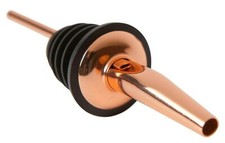 2 x Copper Professional Bar Freeflow Metal Copper Drink Pourer Spirit Pourers