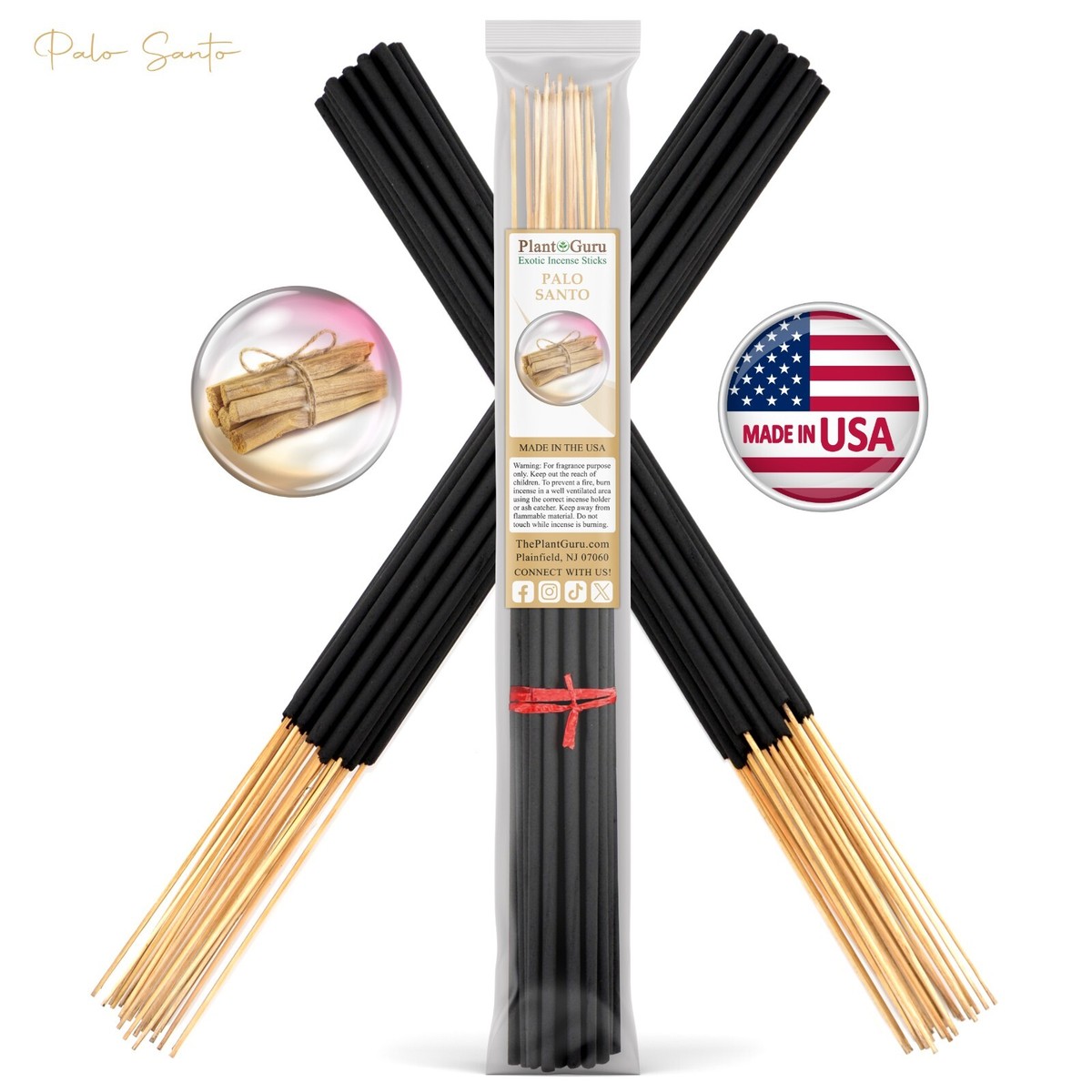 PALO SANTO Incense Sticks 19&quot; Jumbo Extra Large Bulk Handmade Hand 
