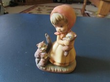 Marks and Rosenfeld Figurine Little Girl with Raccoons