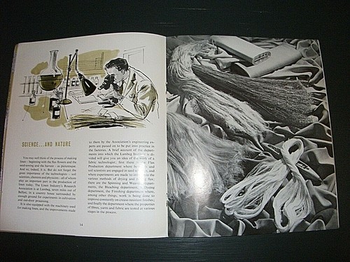 MAKING AND USING IRISH LINEN. SCARCE 28 PAGE PUBLICITY BOOKLET FROM THE 1950s - Picture 3 of 4