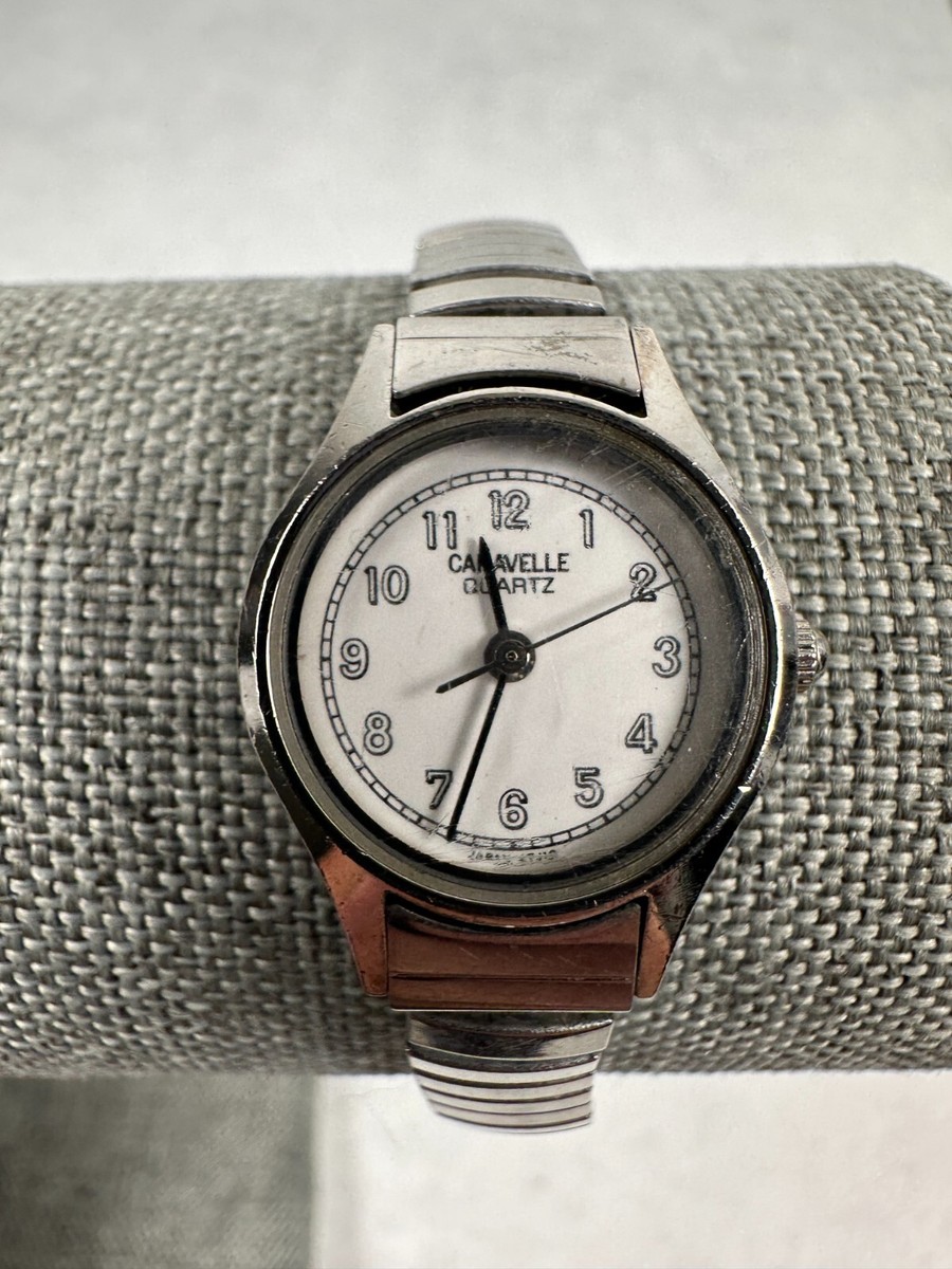 Bulova Caravelle Watch Womens 20mm White Dial Silver Tone  display picture 1