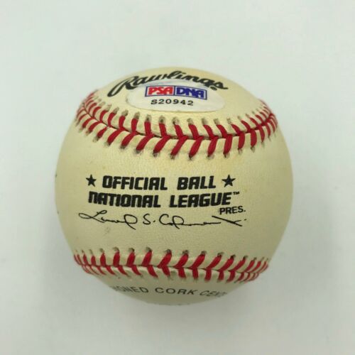 Troy Aikman 1990's Rookie Signed Official National League Baseball PSA DNA COA - Picture 2 of 4