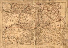 16" x 24" 1865 Map of the seat of war in Virginia