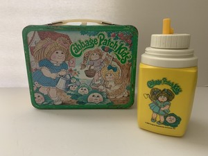 VINTAGE 1983 CABBAGE PATCH KIDS METAL LUNCH BOX WITH ...
