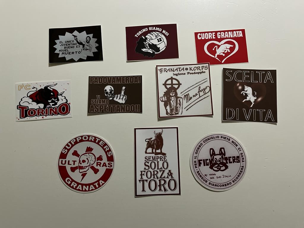 Kit 15 Adesivi Ultras Torino Granata - Vinile Lucido HD Impermeabile Per Auto, Moto E Casco - Foto 11