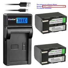 Kastar Battery LCD USB Charger for Samsung SB-LSM320 Samsung VP-DC565 Camcorder